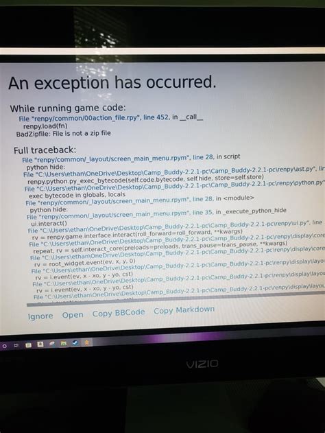 Game Error (Please Help!!) : r/campbuddy .